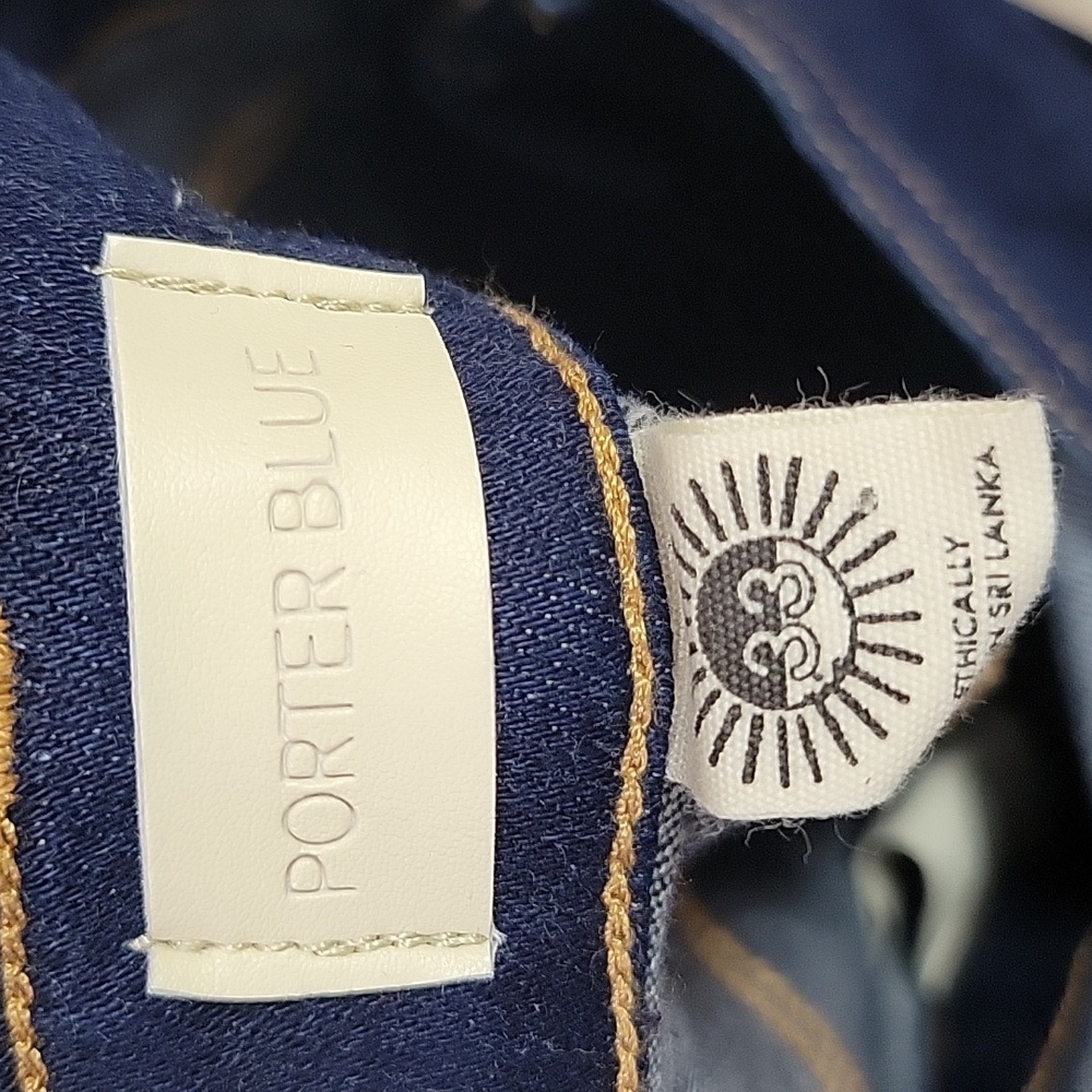 Porter Blue Organic Cotton Bonnie Bibb Classic Blue Denim Overalls - Picture 9 of 13